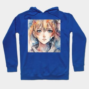 Anime girl with big eyes Hoodie